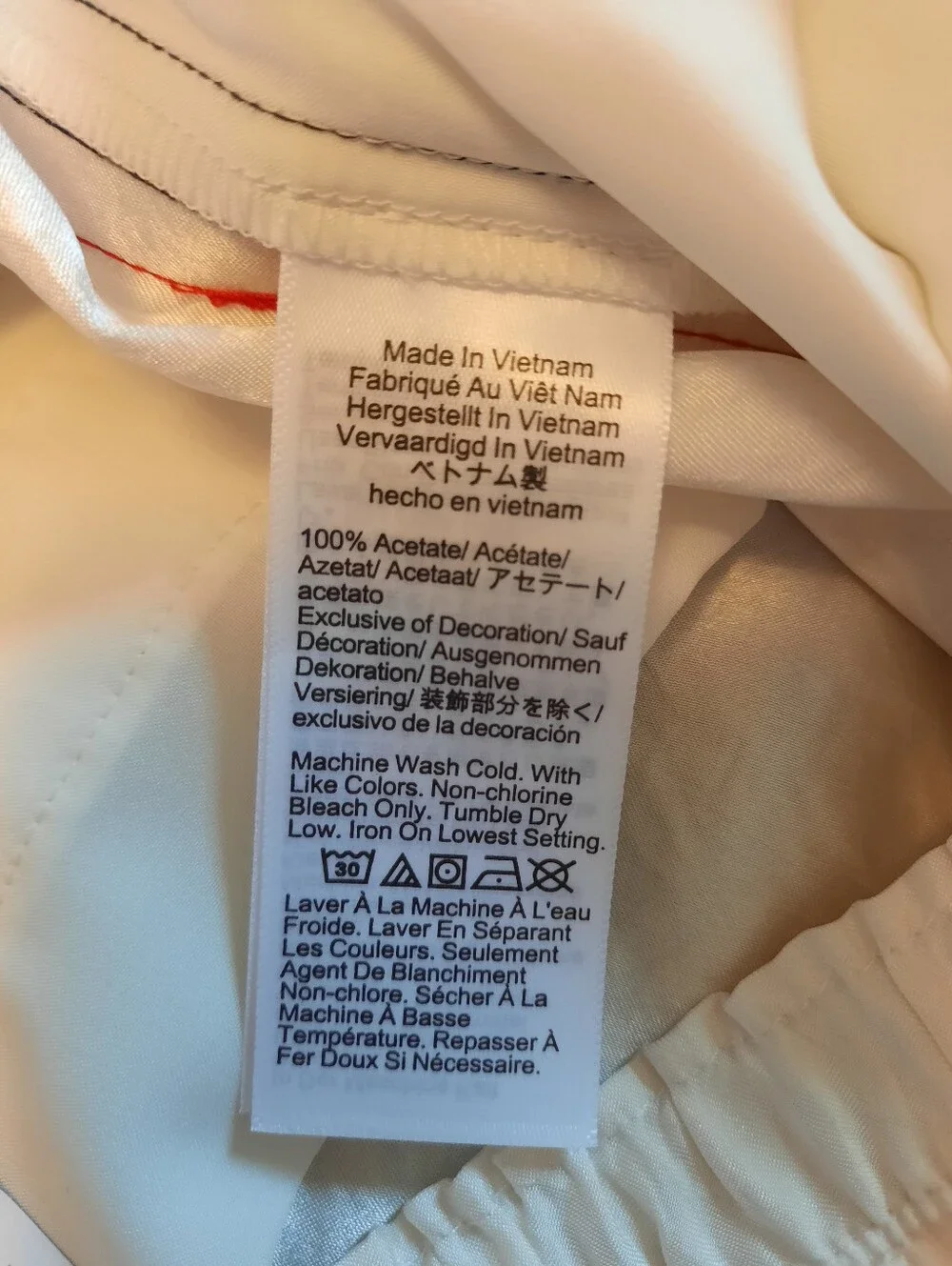 🛍NWT J. Crew Stratus Side-Stripe Ivory Textured Stain Pull-on Track Pant Size 4 - Picture 10 of 16